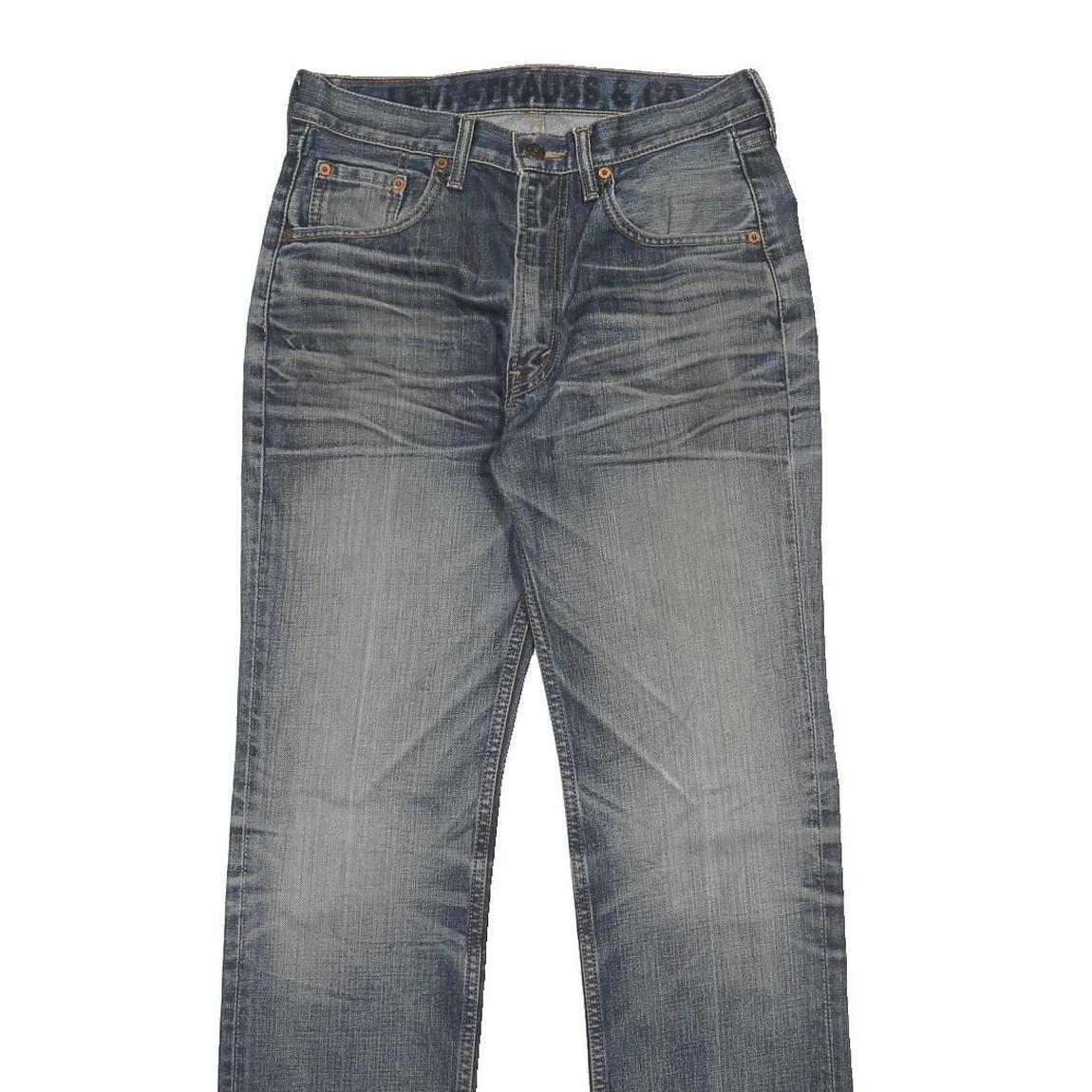 LEVI'S Mens Jeans Blue Regular Straight Denim Medium W31 L34 Classic Fit Zip