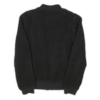 LEVI'S Mens Black Sherpa Zip Jacket S Polyester Blend Plain Casual Outerwear