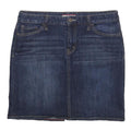 TOMMY HILFIGER Womens Blue Denim Mini Skirt Cotton Blend M Casual Classic