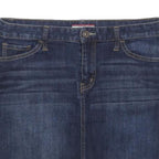 TOMMY HILFIGER Womens Blue Denim Mini Skirt Cotton Blend M Casual Classic