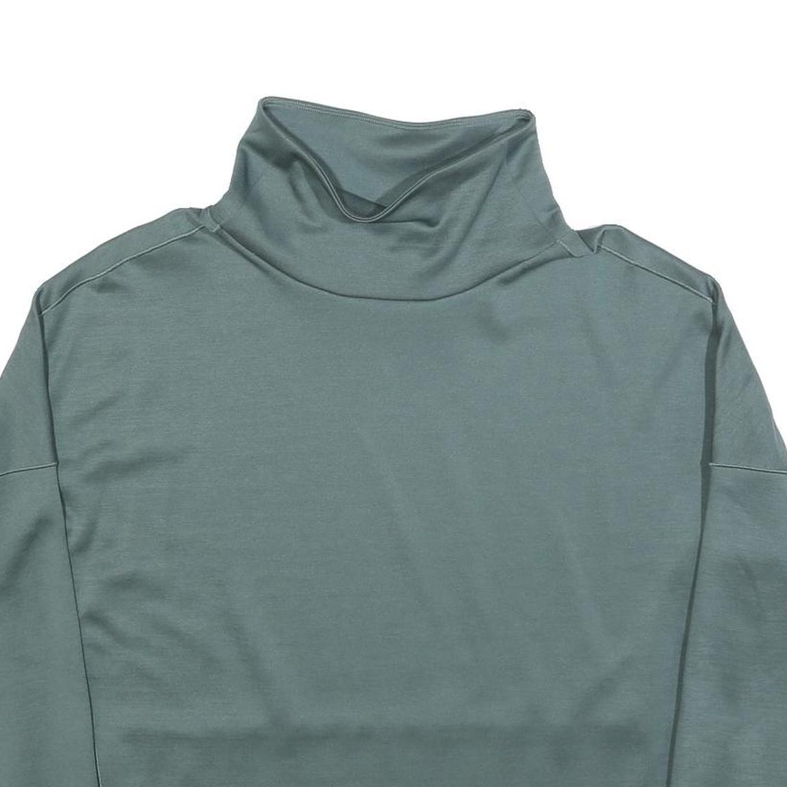 THE NORTH FACE Womens Blue Pullover Roll Neck Sweatshirt L Outdoor Casual