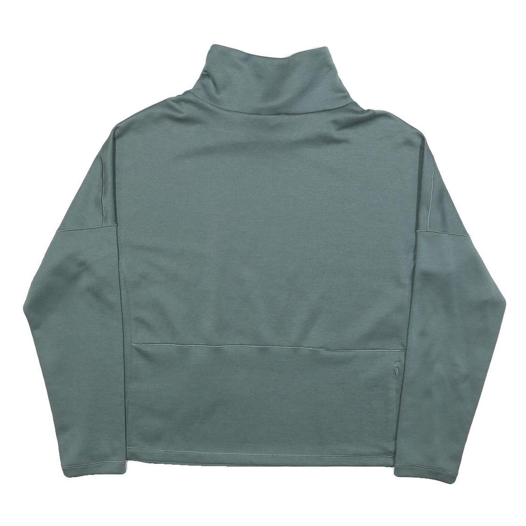 THE NORTH FACE Womens Blue Pullover Roll Neck Sweatshirt L Outdoor Casual