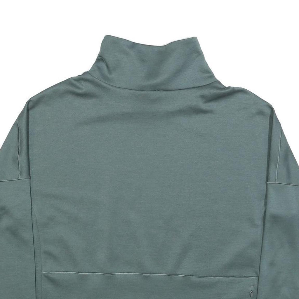 THE NORTH FACE Womens Blue Pullover Roll Neck Sweatshirt L Outdoor Casual