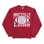 JERZEES Mens Red Prattville Lions Crew Neck M Football State Championship