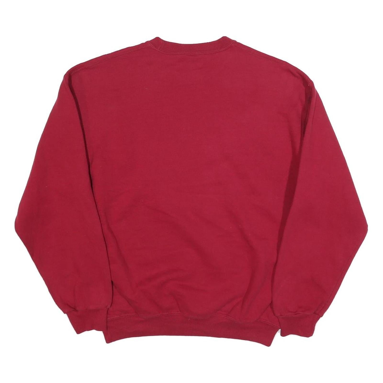 JERZEES Mens Red Prattville Lions Crew Neck M Football State Championship