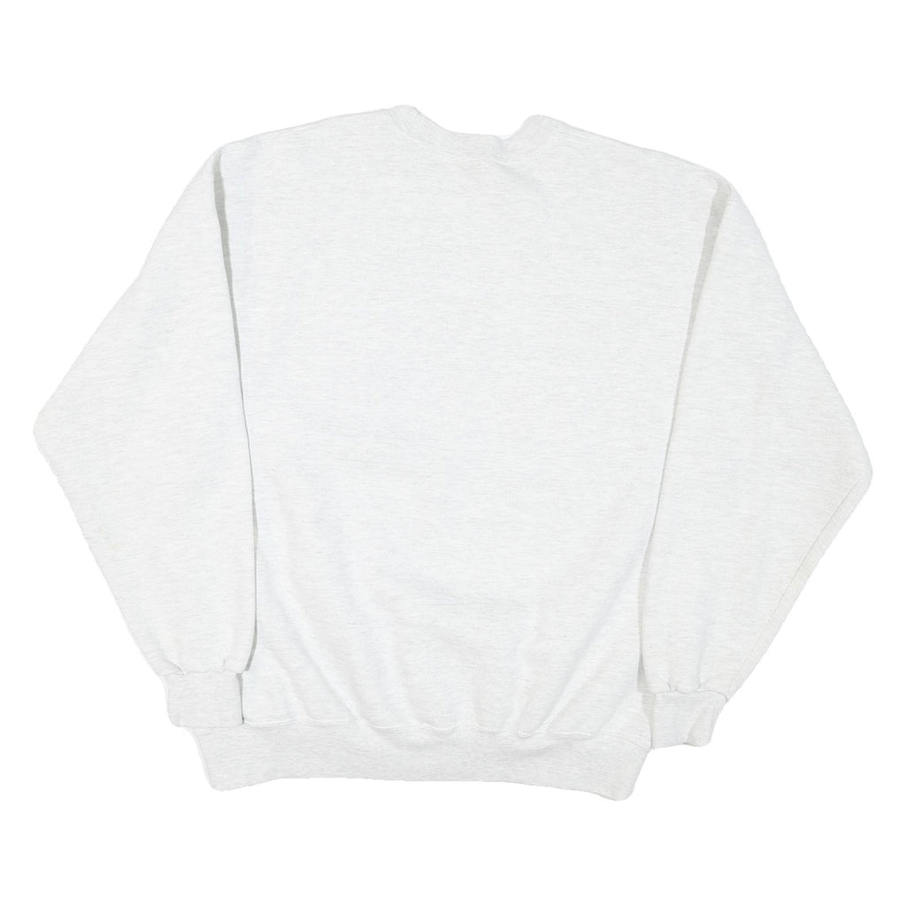Mens White Sweatshirt Statue Of Liberty America Crew Neck XL Cotton Blend