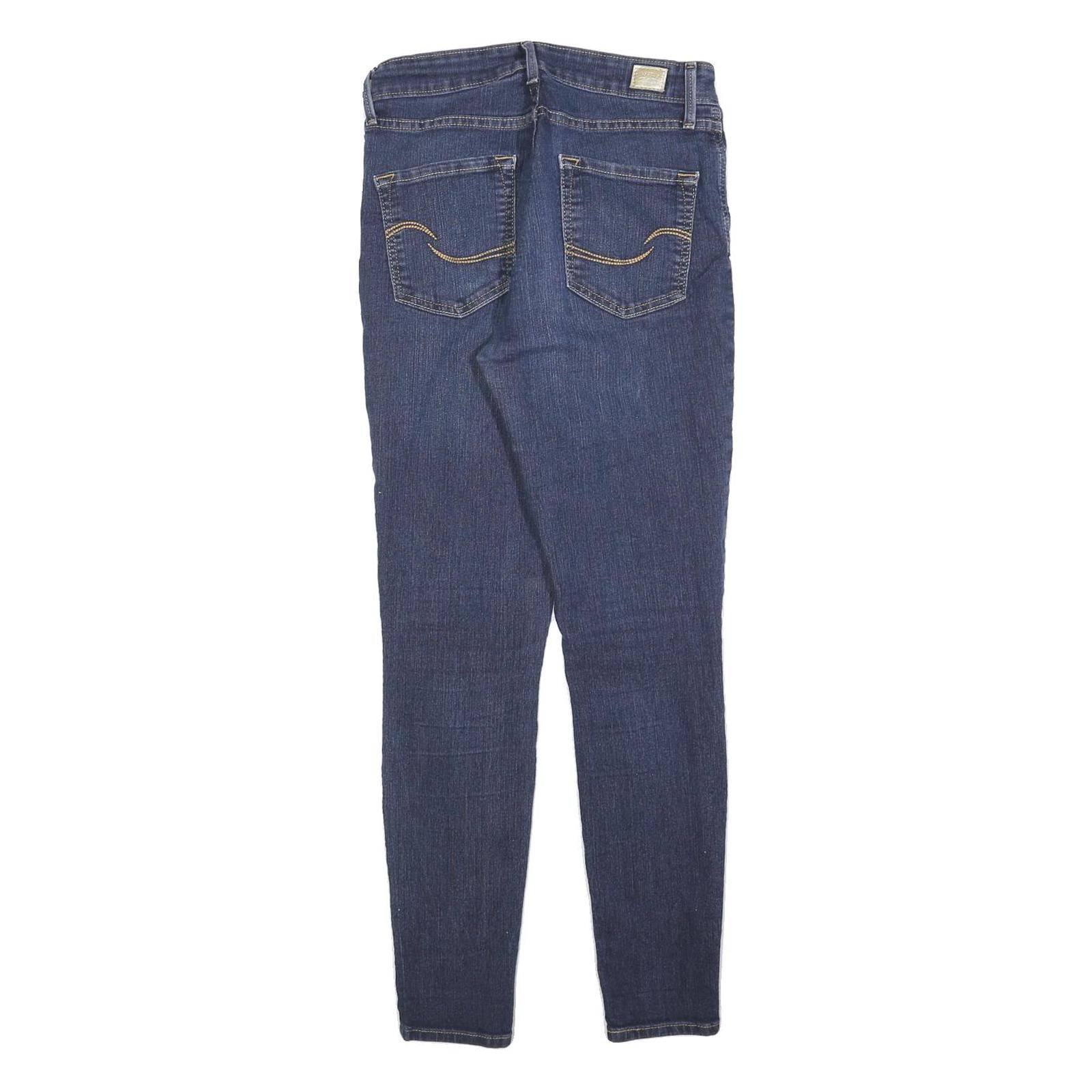 LEVI'S Womens Jeans Blue Slim Skinny Denim Medium W28 L30 Stretch Zip