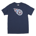 NFL Mens Blue Tennessee Titans T-Shirt M Short Sleeve Crew Neck Cotton Blend