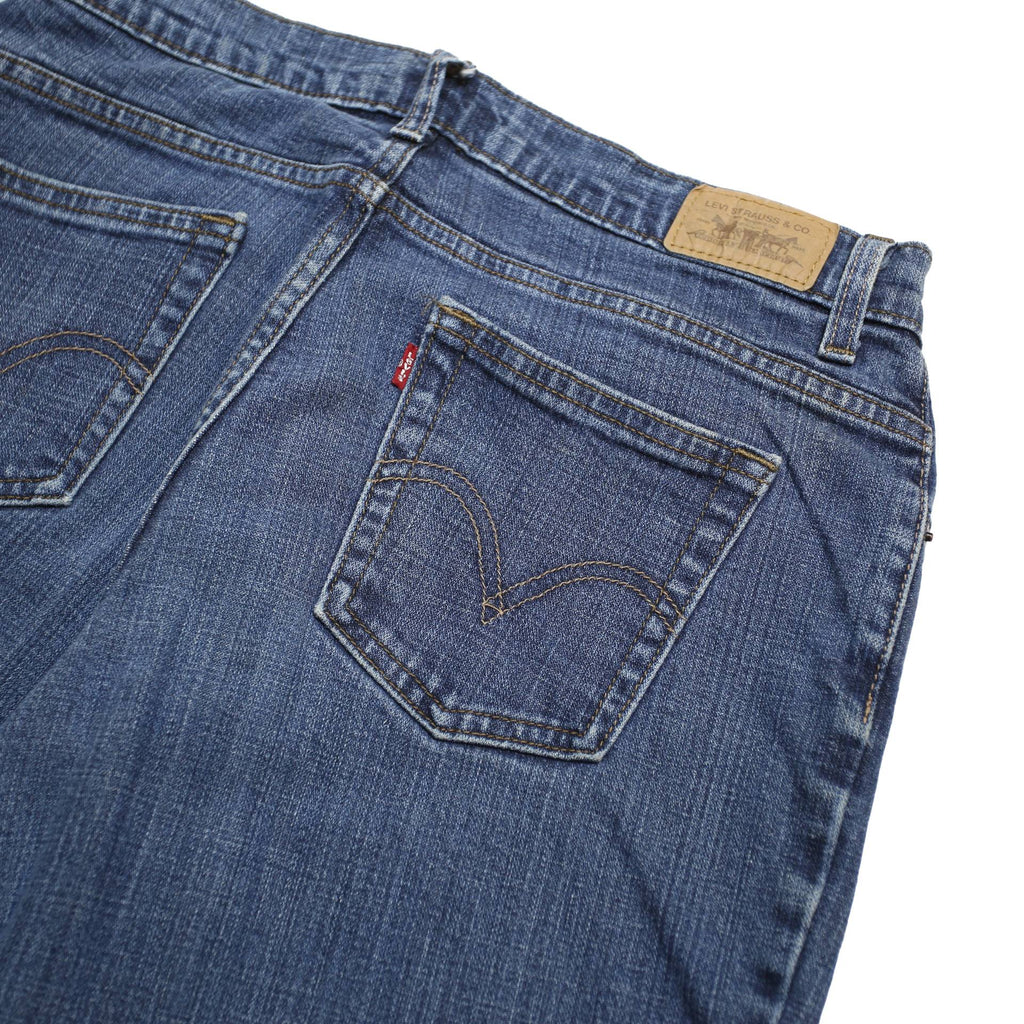 LEVI'S 550 Womens Jeans Blue Relaxed Straight Denim Medium W30 L27 Classic Cut