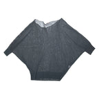 FUTURA Womens Blouse Black Long Sleeve Viscose M