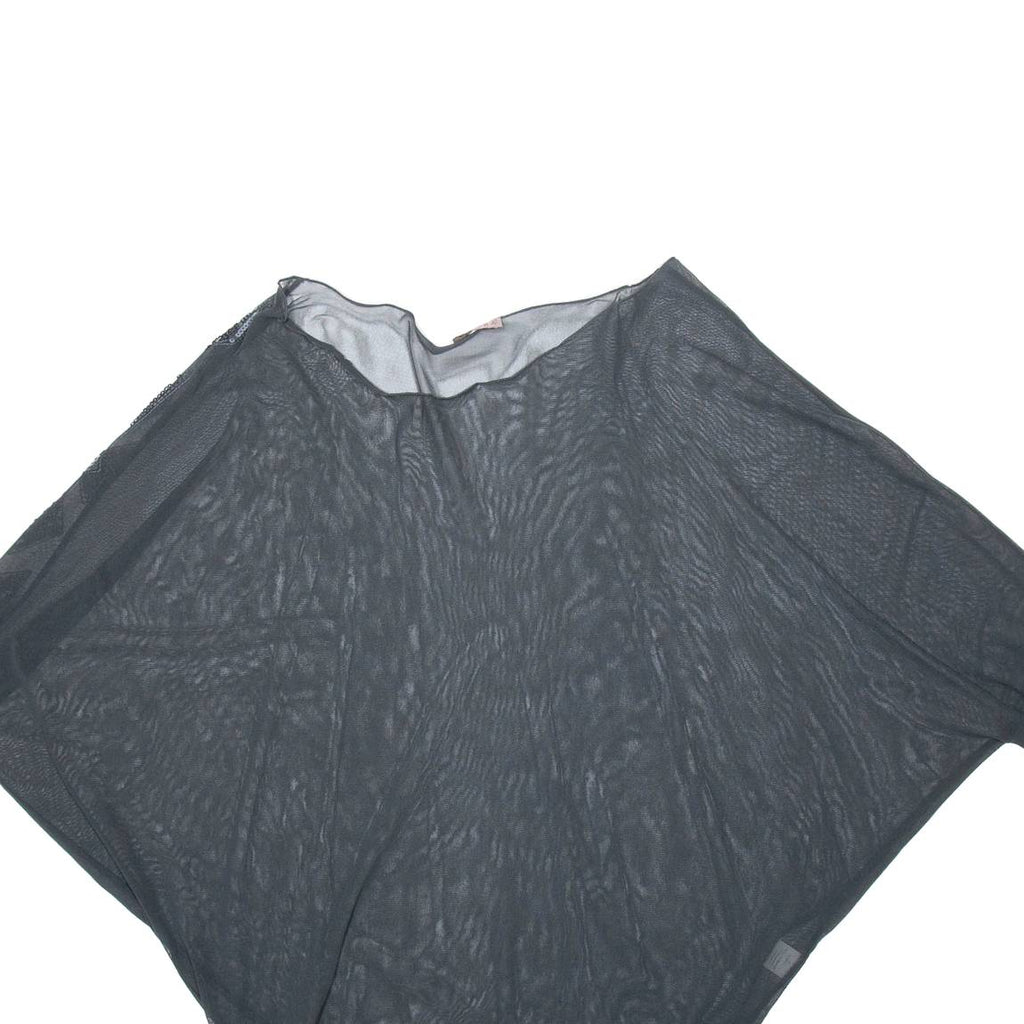 FUTURA Womens Blouse Black Long Sleeve Viscose M
