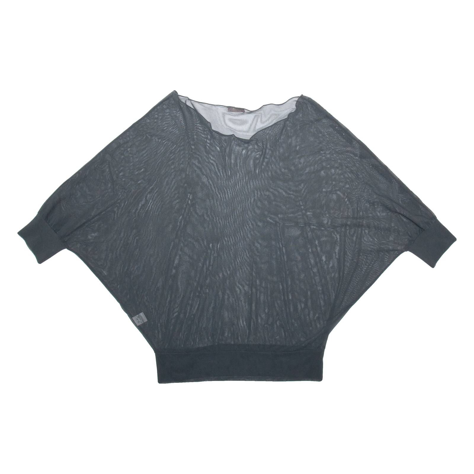 FUTURA Womens Blouse Black Long Sleeve Viscose M