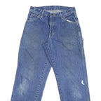 DICKIES Mens Blue Regular Fit Straight Denim Jeans W28 L28 Workwear Pocket Zip