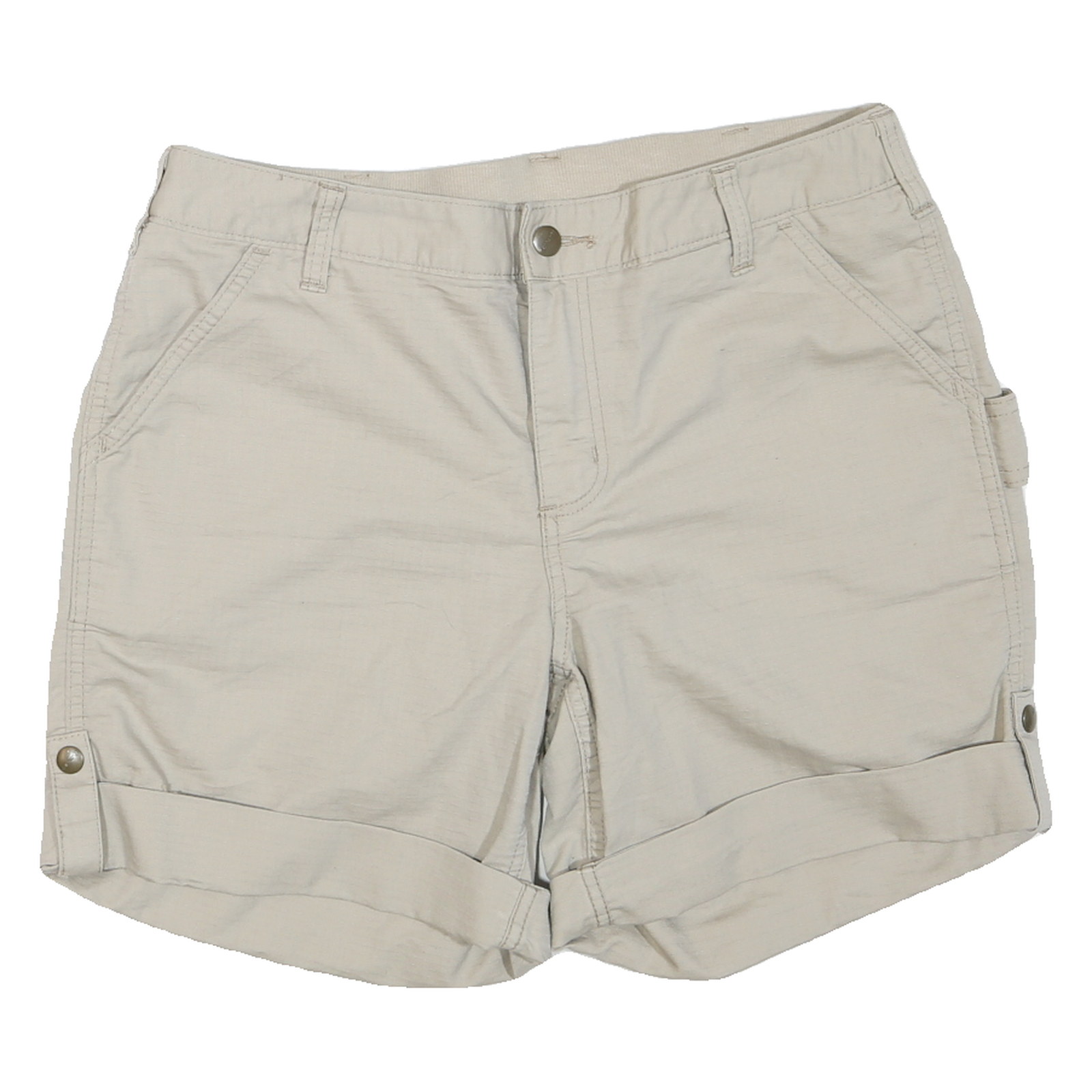 CARHARTT Womens Shorts Beige Casual M W34 Cotton Blend Comfort Lightweight