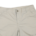 CARHARTT Womens Shorts Beige Casual M W34 Cotton Blend Comfort Lightweight