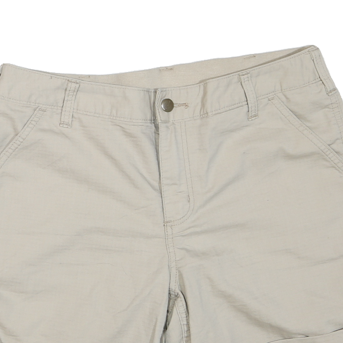 CARHARTT Womens Shorts Beige Casual M W34 Cotton Blend Comfort Lightweight