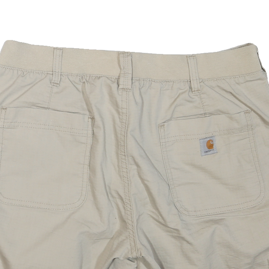 CARHARTT Womens Shorts Beige Casual M W34 Cotton Blend Comfort Lightweight