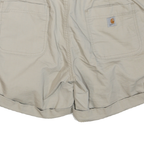 CARHARTT Womens Shorts Beige Casual M W34 Cotton Blend Comfort Lightweight