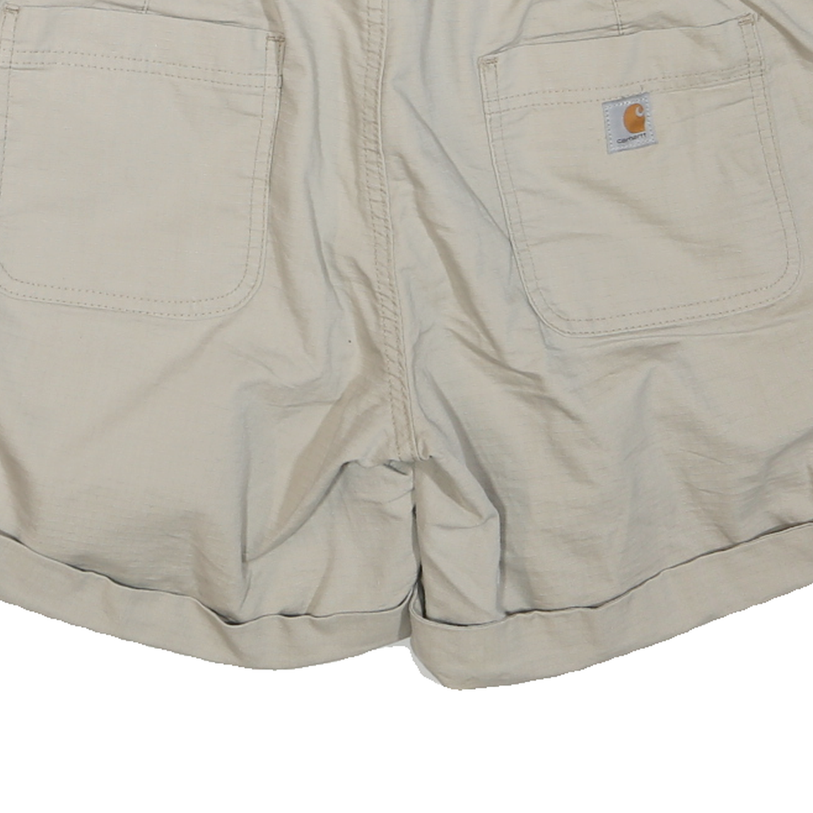 CARHARTT Womens Shorts Beige Casual M W34 Cotton Blend Comfort Lightweight
