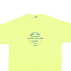 Mens Yellow Graphic T-Shirt M Short Sleeve Crew Neck Casual Sporty