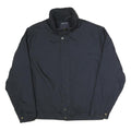 NAUTICA Mens Navy Blue Jacket M Polyester Blend Zip Plain Classic Casual
