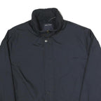 NAUTICA Mens Navy Blue Jacket M Polyester Blend Zip Plain Classic Casual