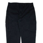 DICKIES Cargo Workwear Mens Trousers Black Relaxed Straight W38 L28