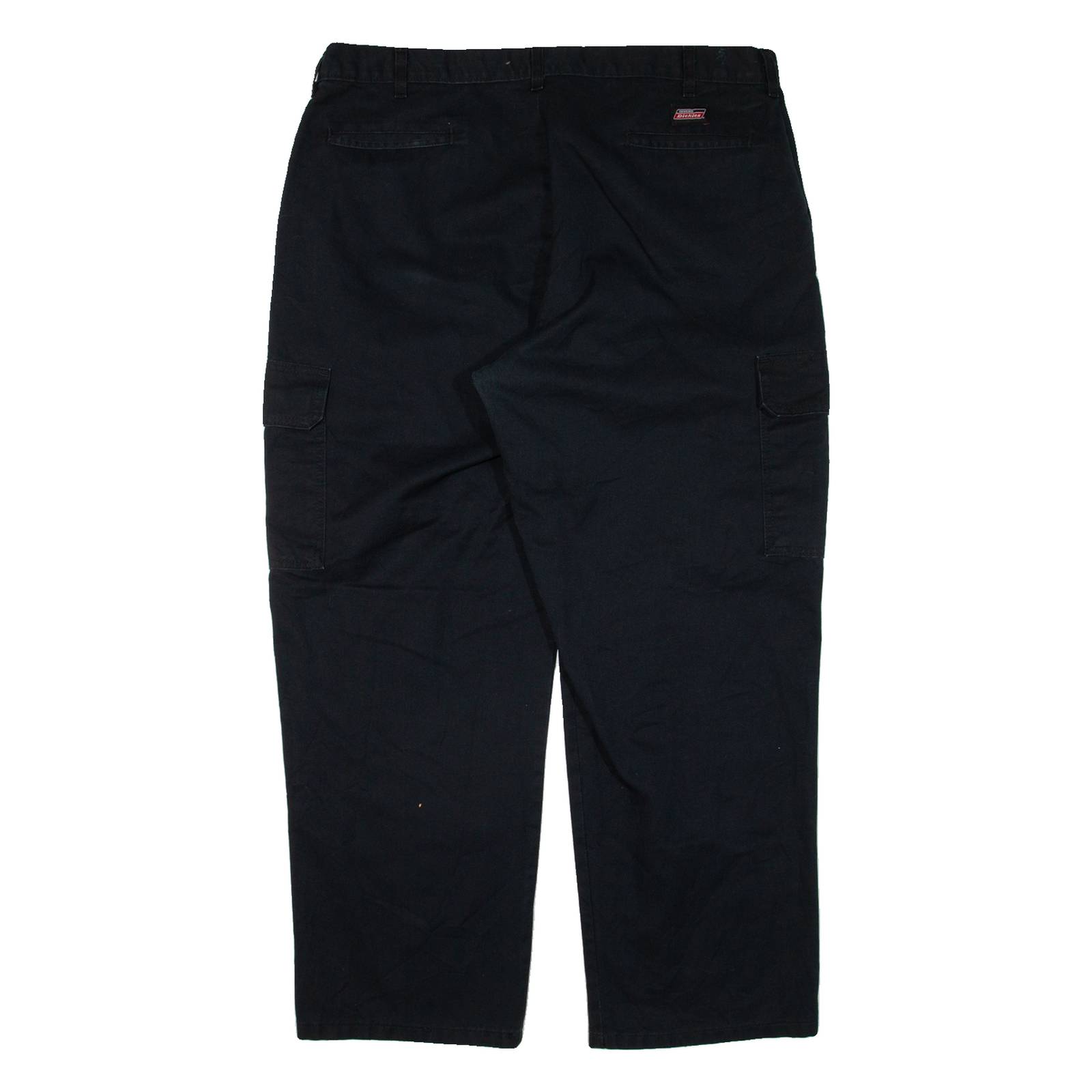 DICKIES Cargo Workwear Mens Trousers Black Relaxed Straight W38 L28