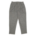 BARRY BRICKEN Mens Wool Grey Checked Regular Fit Straight Trousers W32 L32