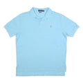 POLO RALPH LAUREN Mens Light Blue Short Sleeve Plain XL Classic Fit Cotton Blend