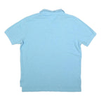 POLO RALPH LAUREN Mens Light Blue Short Sleeve Plain XL Classic Fit Cotton Blend