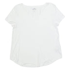 HOLLISTER Mens T-Shirt White V-Neck S