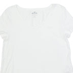 HOLLISTER Mens T-Shirt White V-Neck S