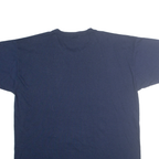 RUSSELL ATHLETIC Mens Blue Kids Helping Kids Graphic T-Shirt L Short Sleeve Crew