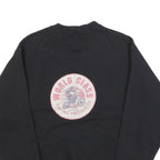 TULTEX Mens Black Cotton Blend Crew Neck M World Class Racing Sweatshirt