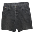 LEE Mens Black Denim Shorts XL W38 Classic Fit Cotton Blend Casual Summer
