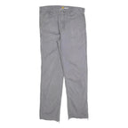 CARHARTT Mens Cotton Blend Grey Relaxed Straight Trousers W34 L30 Workwear