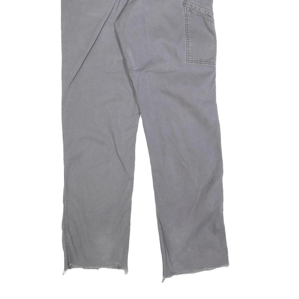 CARHARTT Mens Cotton Blend Grey Relaxed Straight Trousers W34 L30 Workwear