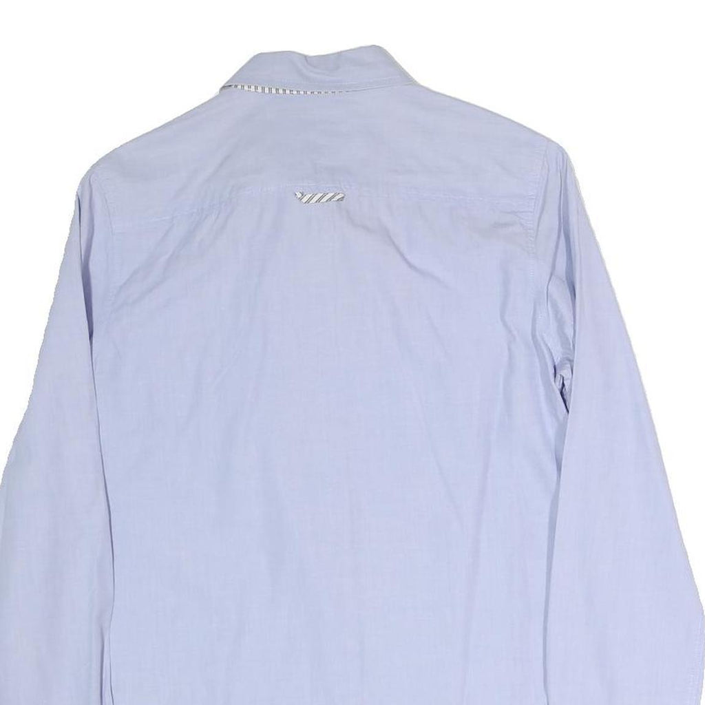 TOMMY HILFIGER Womens Blue Shirt Long Sleeve Collared M Cotton Blend Classic