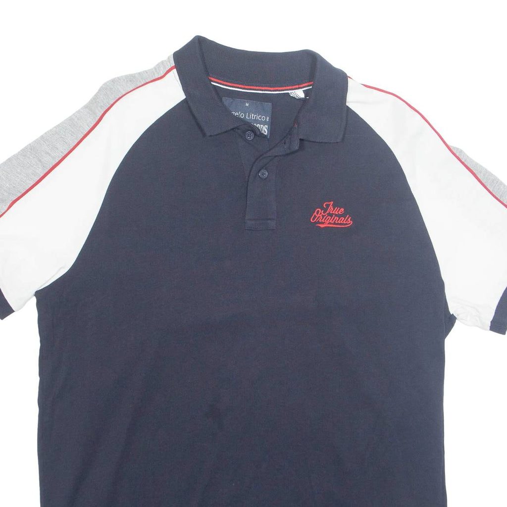 ANGELO LITRICO Mens Polo Shirt Blue M