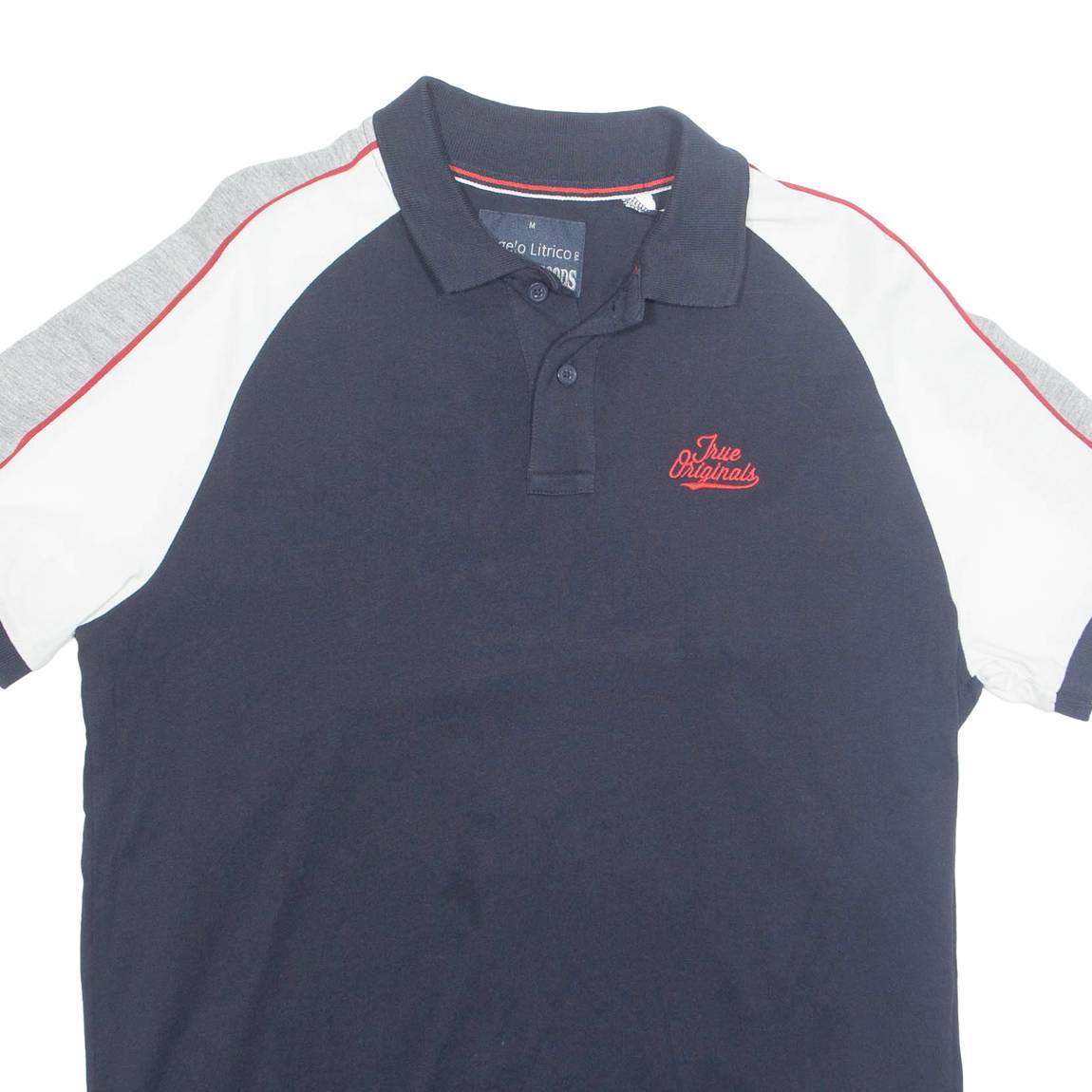 ANGELO LITRICO Mens Polo Shirt Blue M