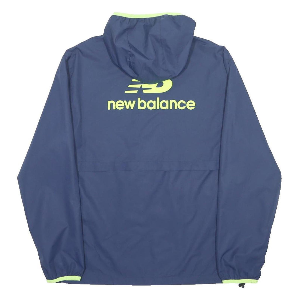 NEW BALANCE Mens Blue & Green Lightweight Zip Jacket M Polyester Sportswear