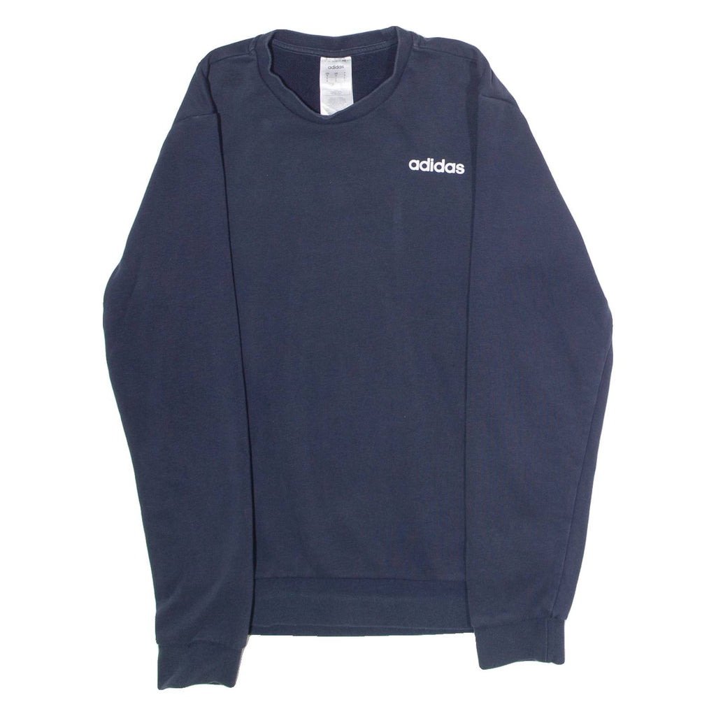 ADIDAS Mens Sweatshirt Blue Crew Neck S