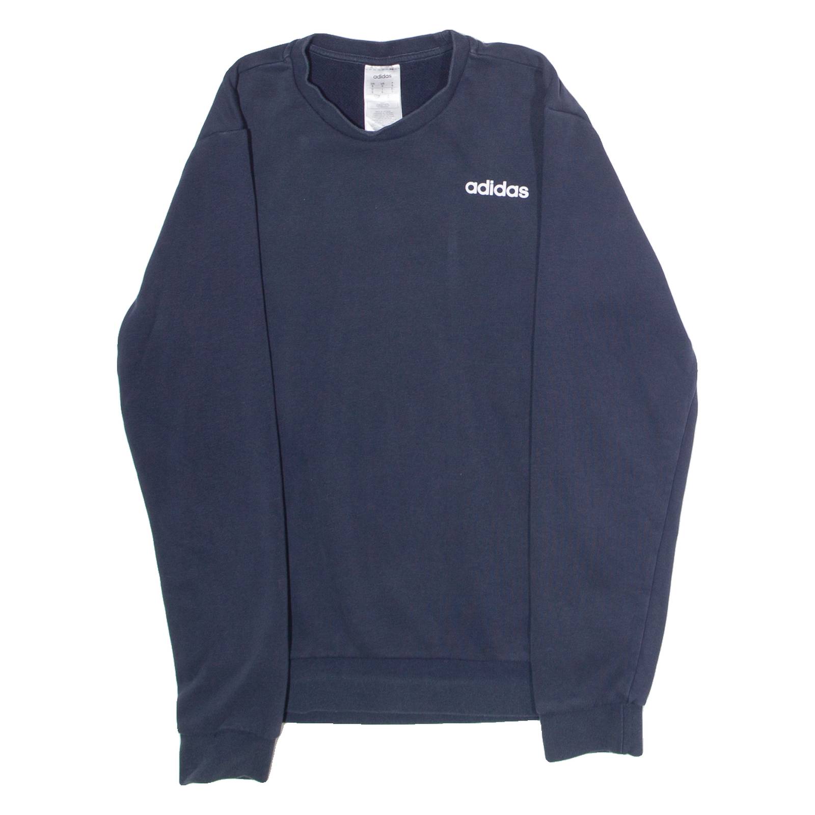 ADIDAS Mens Sweatshirt Blue Crew Neck S