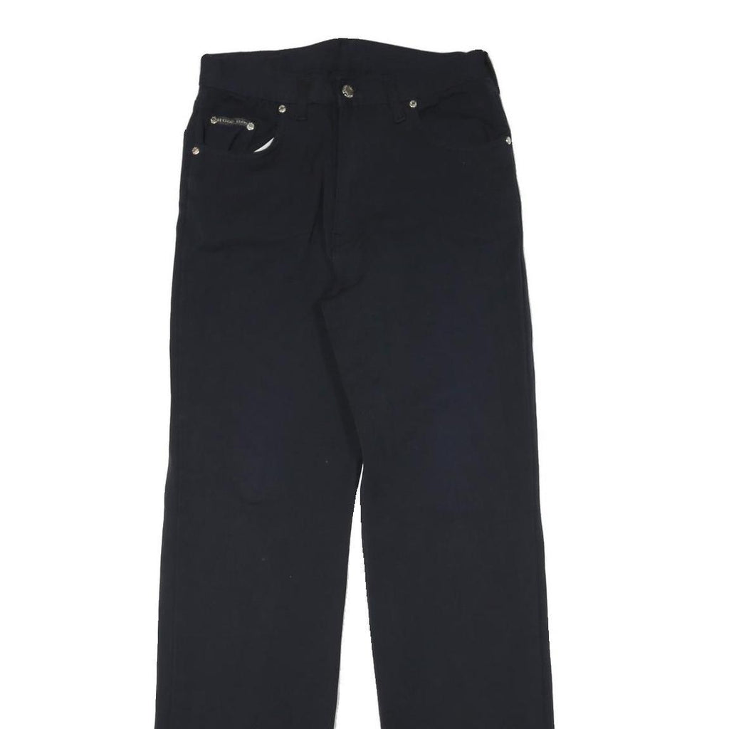 HUGO BOSS Womens Polyester Blend Black Regular Fit Straight Trousers W26 L33