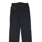 HUGO BOSS Womens Polyester Blend Black Regular Fit Straight Trousers W26 L33