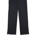 HUGO BOSS Womens Polyester Blend Black Regular Fit Straight Trousers W26 L33