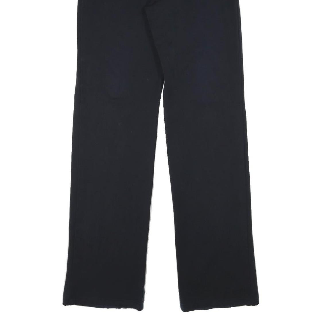 HUGO BOSS Womens Polyester Blend Black Regular Fit Straight Trousers W26 L33