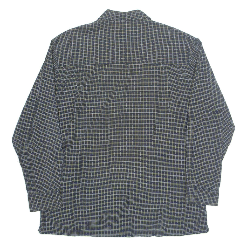 CHAPS Mens Shirt Blue Check Long Sleeve 2XL
