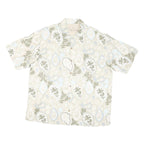 TOMMY BAHAMA Mens Beige & Green Casual Shirt XL Cotton Blend Lightweight